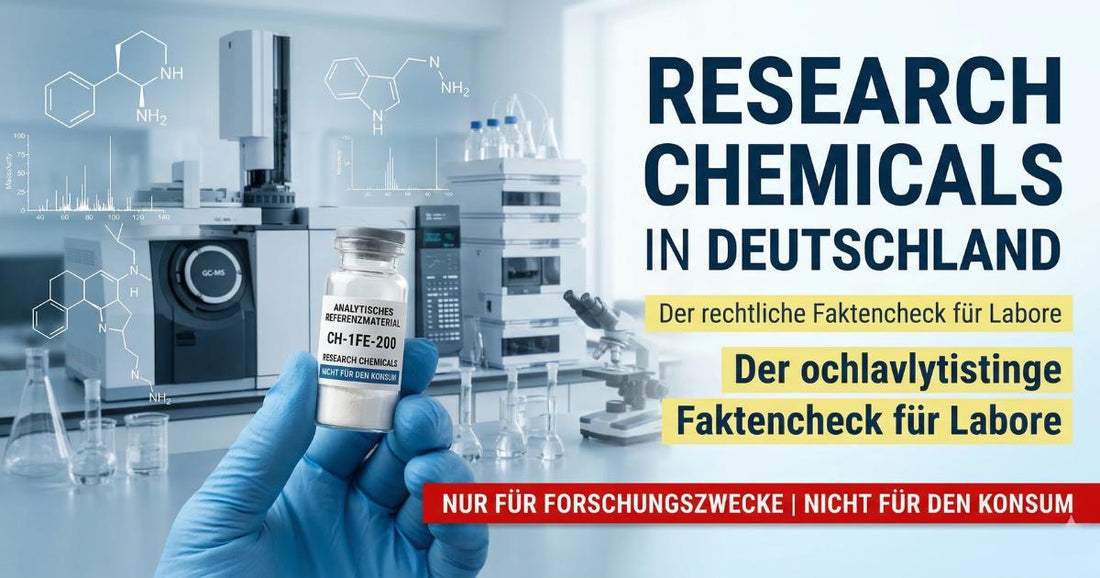 Professionelles Laborumfeld zur Analyse von Research Chemicals in Deutschland. Fakten zur Rechtslage, Kennzeichnung und Instrumentellen Analytik für Forschungszwecke.
